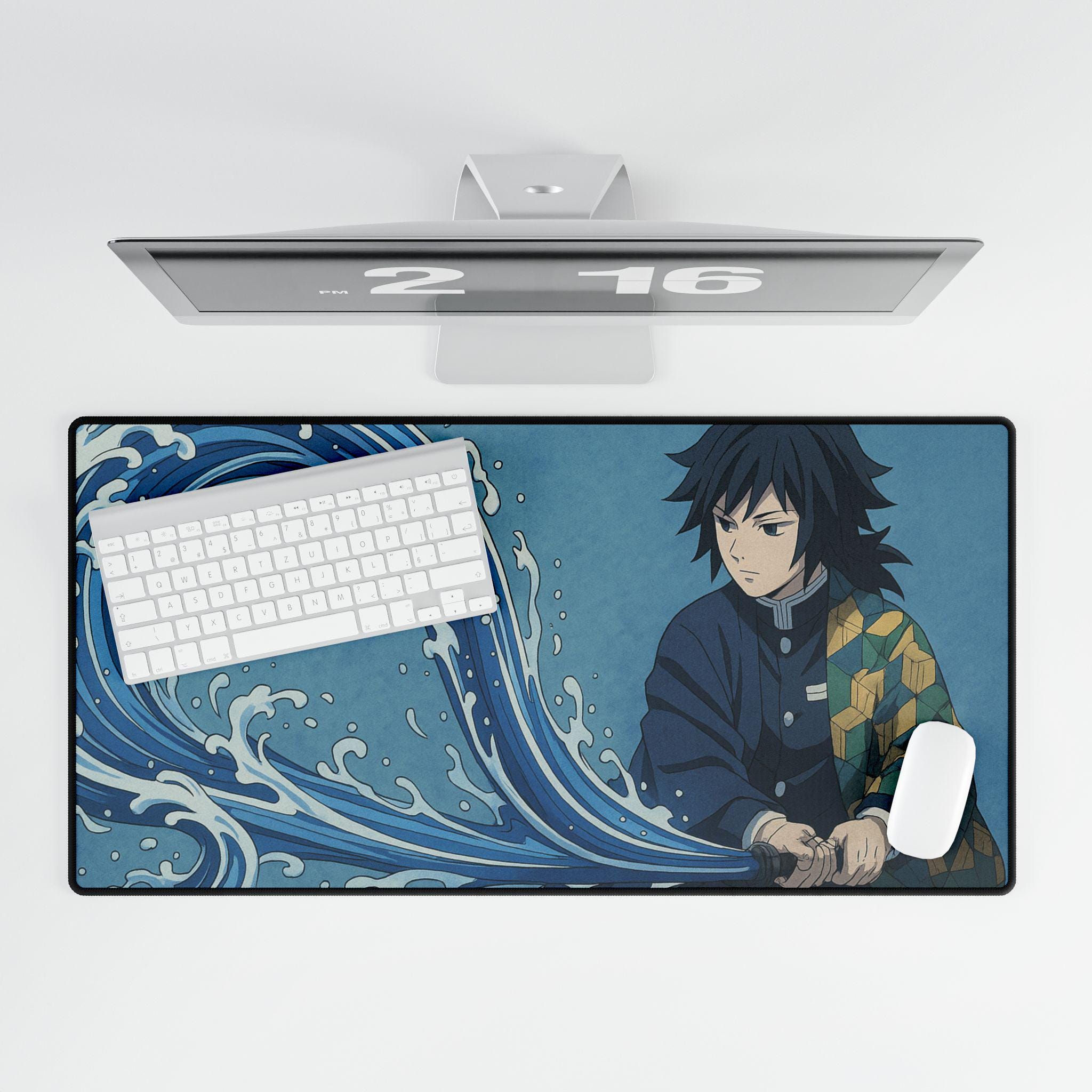 Giyu Mouse Pad Demon Desk Mat for Home Office and Gaming Setup