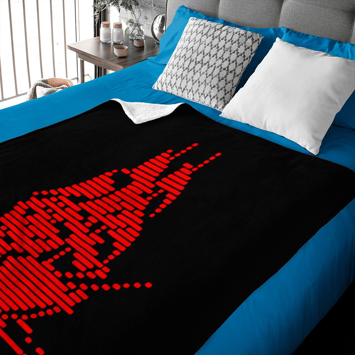 Sailing Ship Glitch Baby Blankets