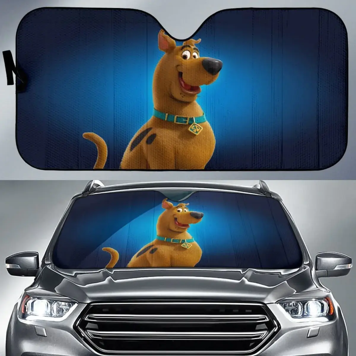 I'm A Big Fan Of Scooby-Doo Movies Car Windshield Sun Shade