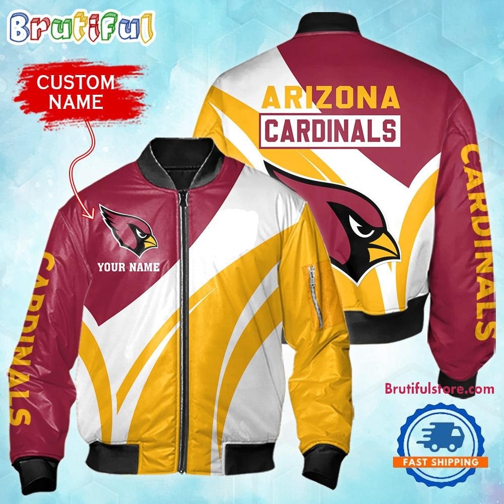 Arizonna Cardinals Football Team Logo Personalized Bomber Jacket