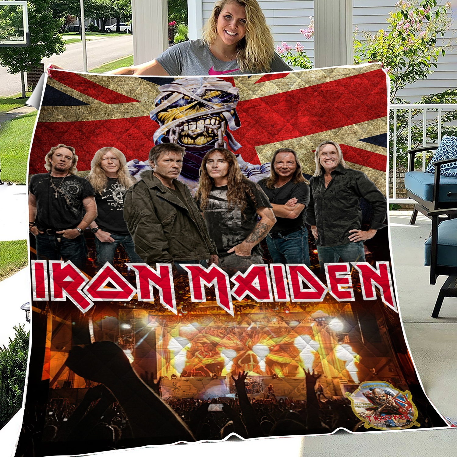 Iron Maiden heavy metal band Soft Fleece Blanket Sofa Room Decor