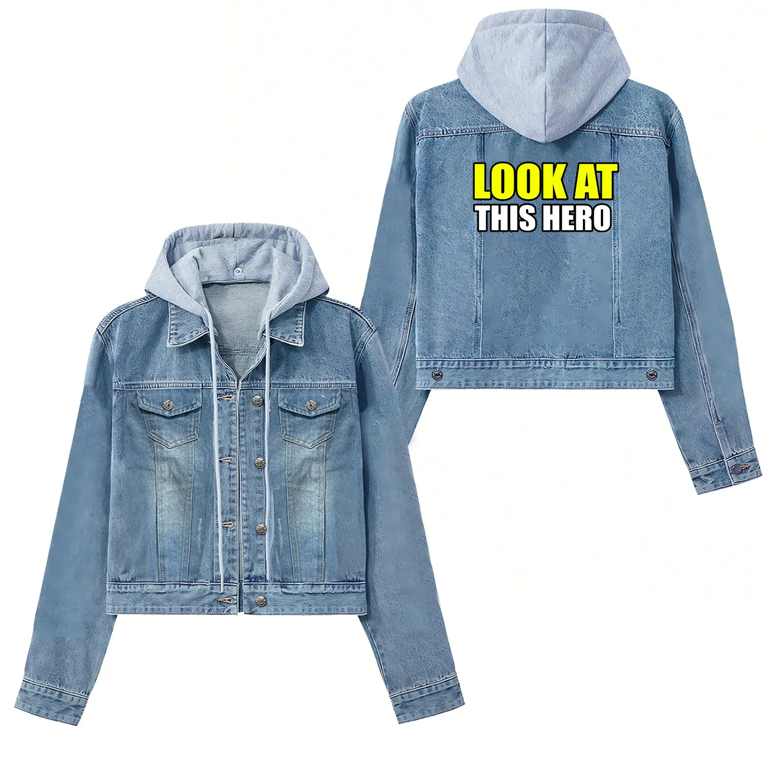 LOOK AT THIS HERO Women's Denim Jackets Women's Denim Jackets