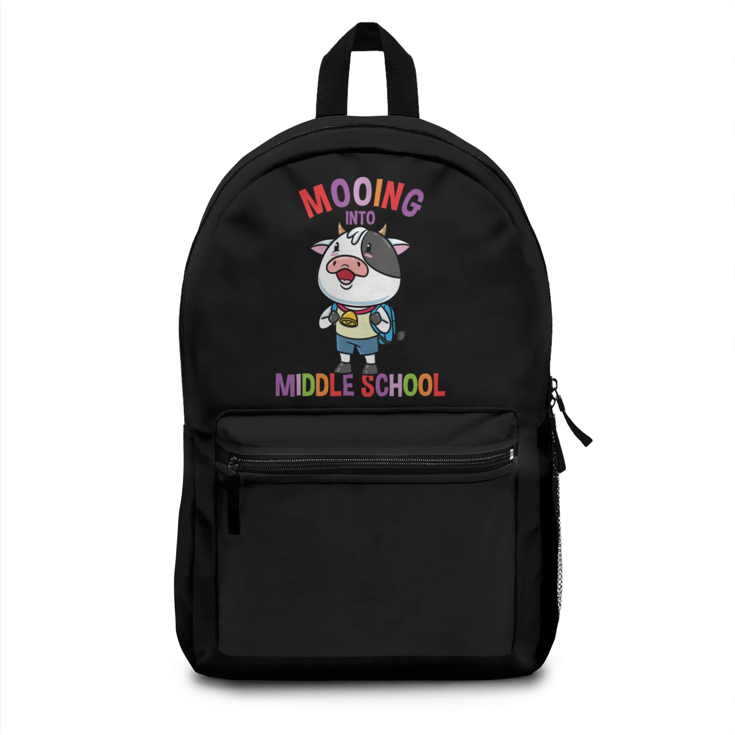 Mooing Into Middle School Cow Backpacks
