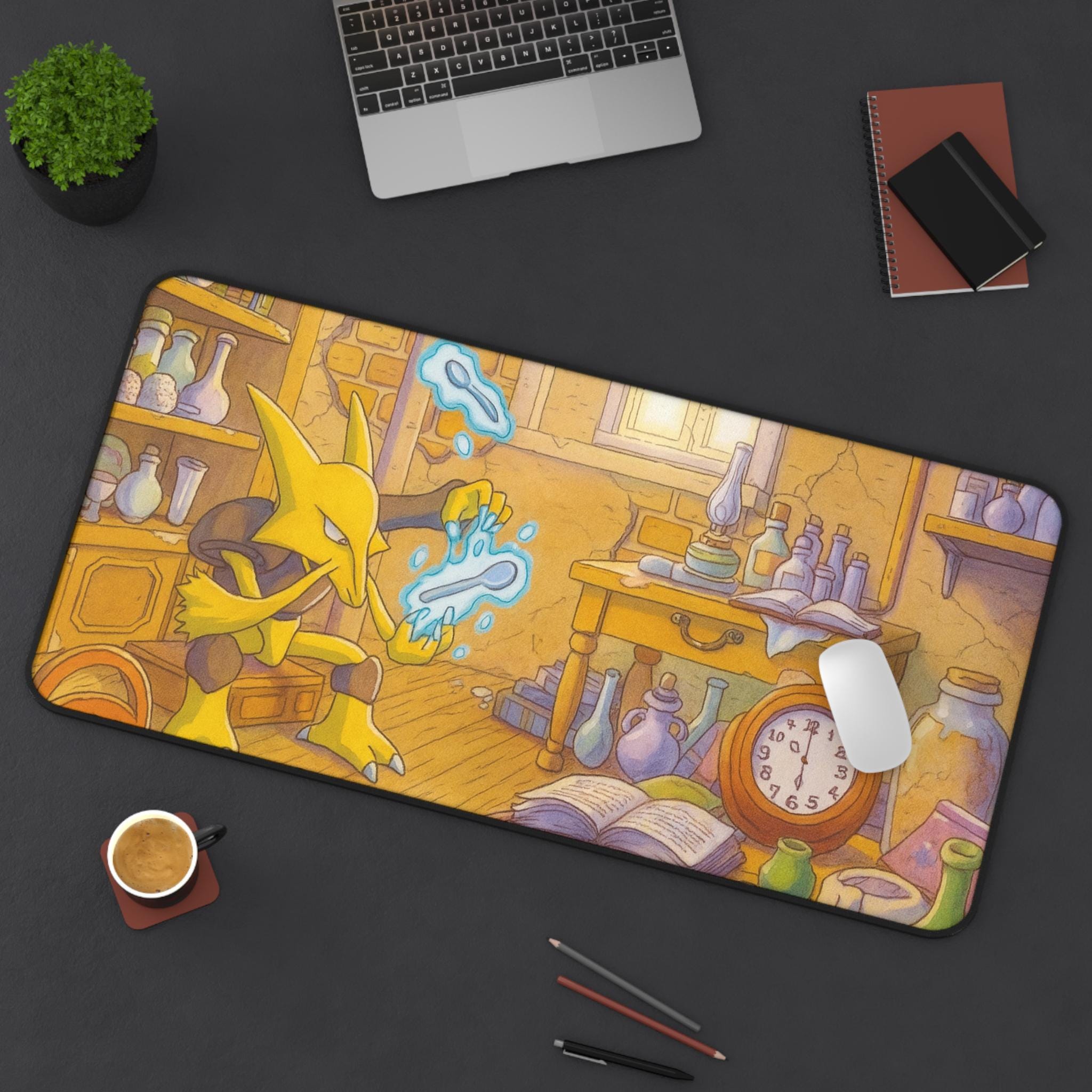 Alakazam Mouse Pad PKM inspiration 151 Desk Mat