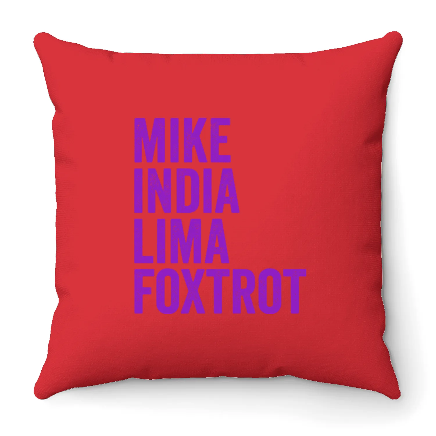 Mike India Lima Foxtrot Throw Pillows