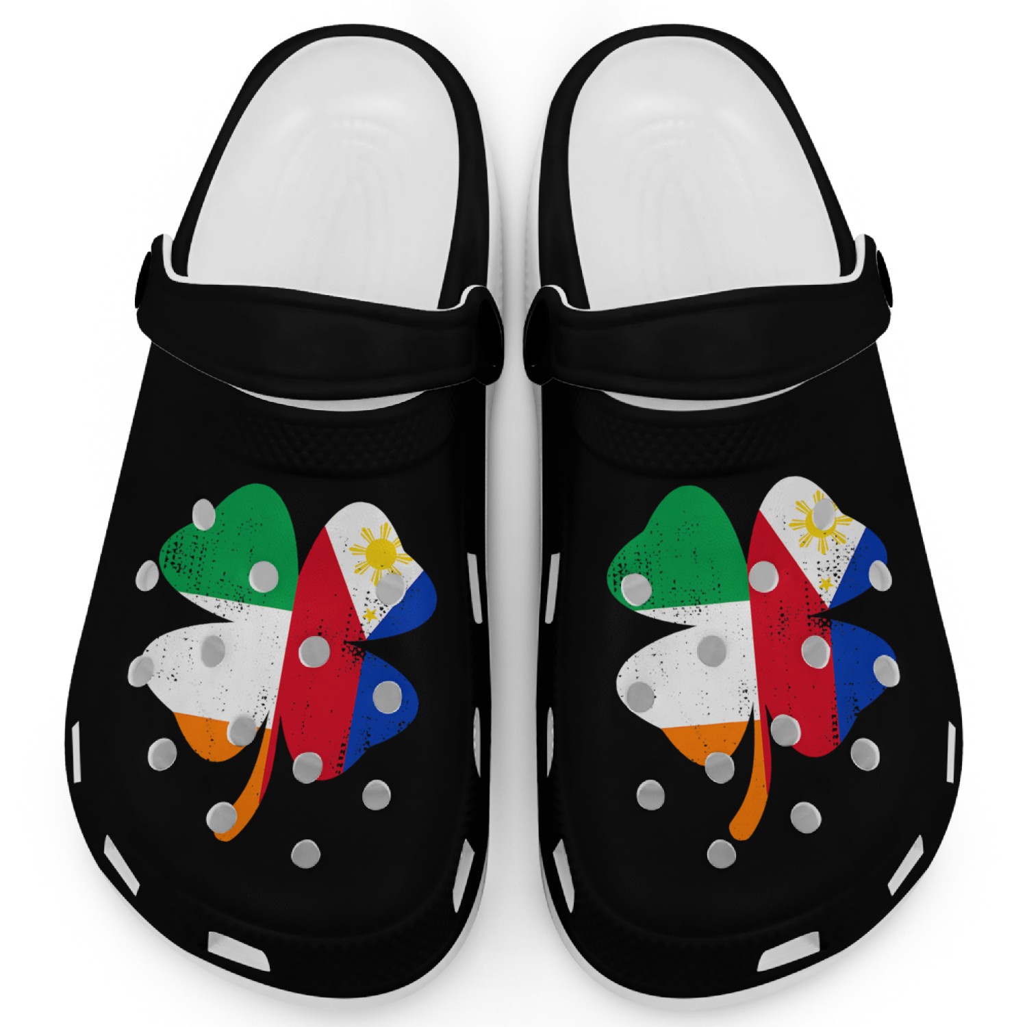 Irish Filipino Flags St Patricks Day Clogs