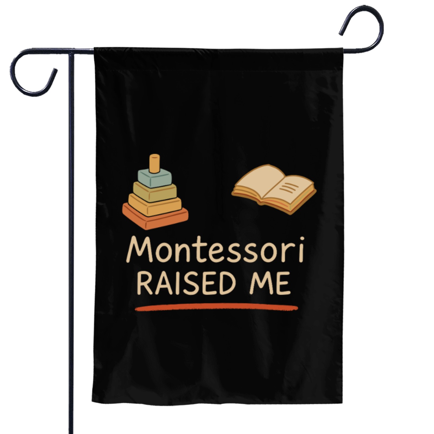 Montessori Mom Life Calm Learning Child Garden Flags
