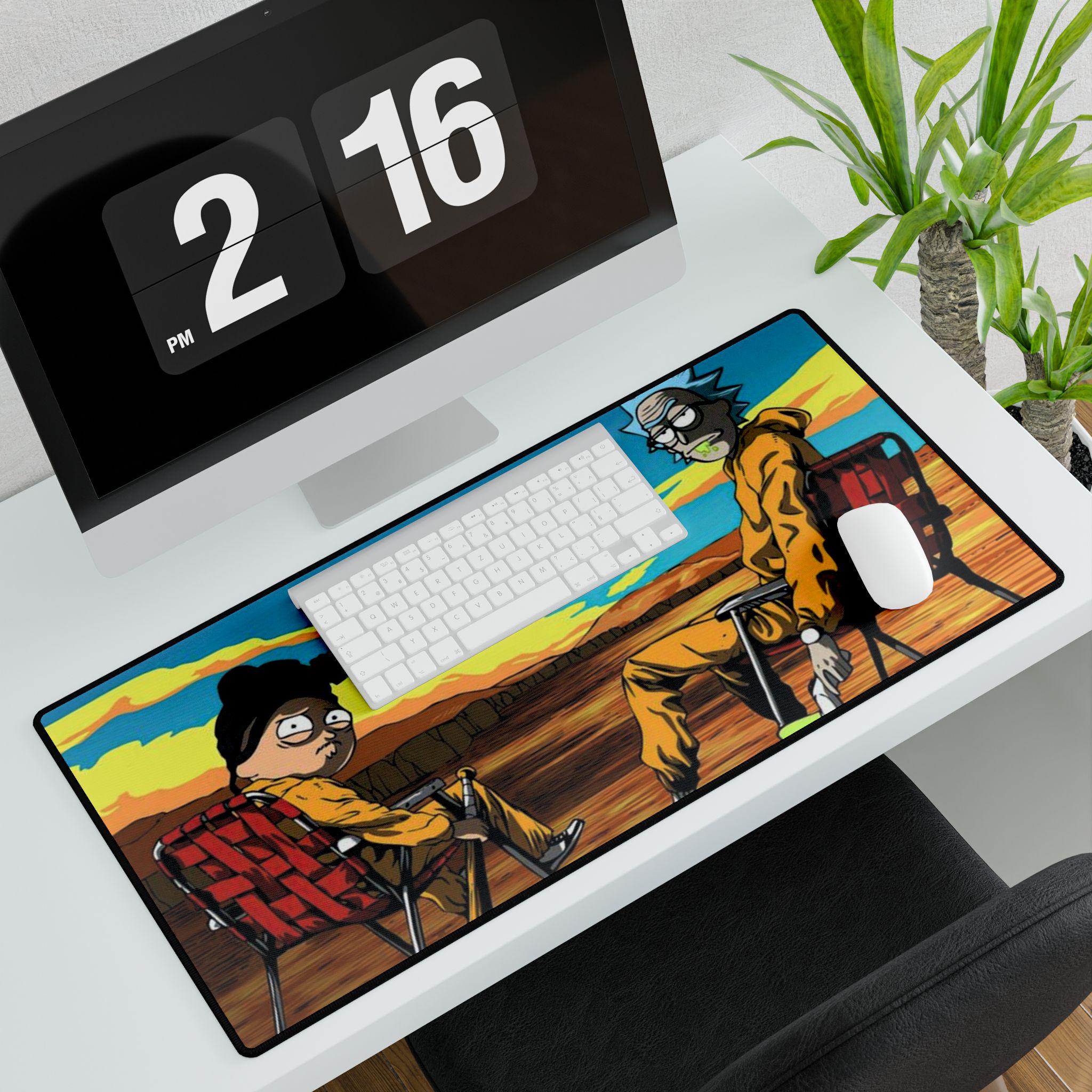 Cool Breaking Bad Rick & Rickandmorty Gaming Mousepad Desk Mat - Non Slip Step Style Look