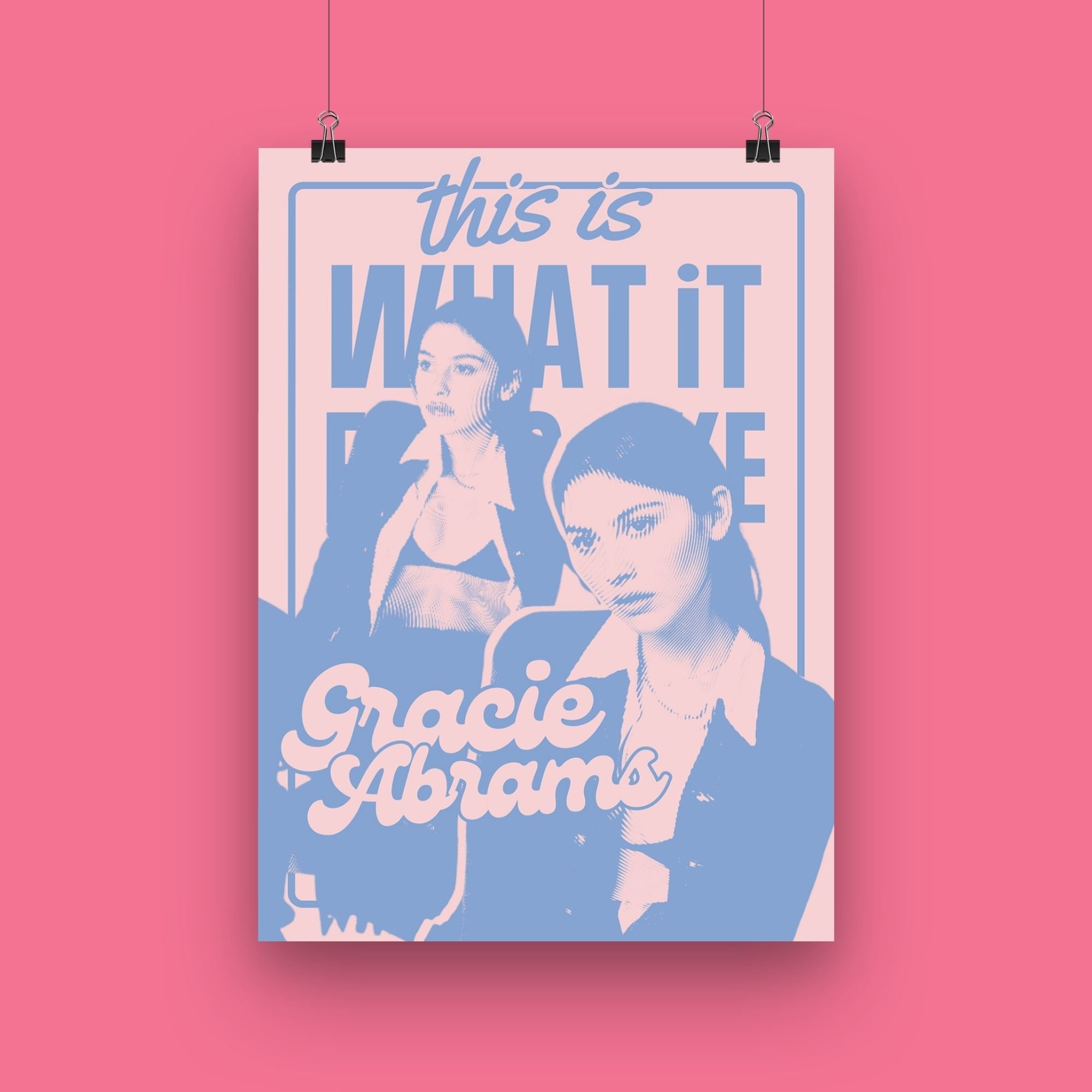 Gracie Abrams Print Poster | Gracie Abrams Poster | Music Gift | Music Wall Decor, Available in 7 Sizes