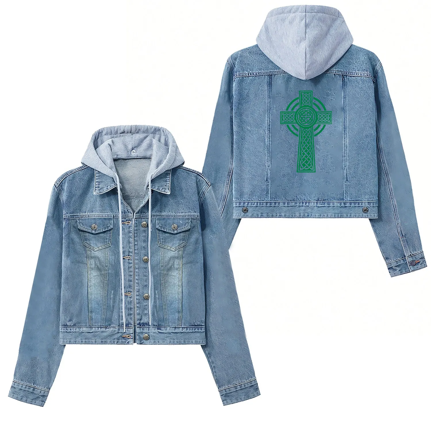 Celtic cross Women's Denim Jackets