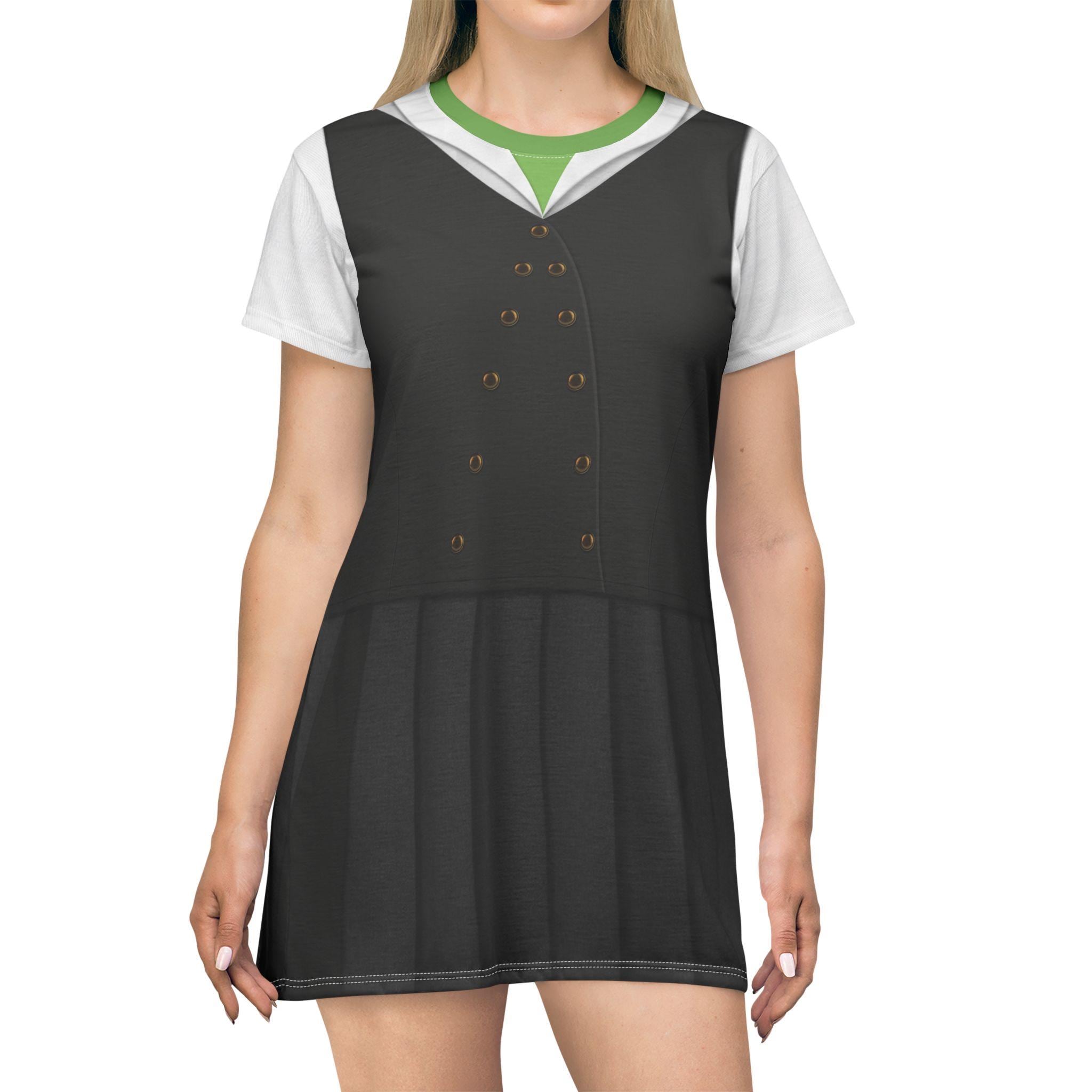 Elphaba Black Shiz Uniform Dress, Wicked Movie Cosplay, Musical Theater Broadway Costume