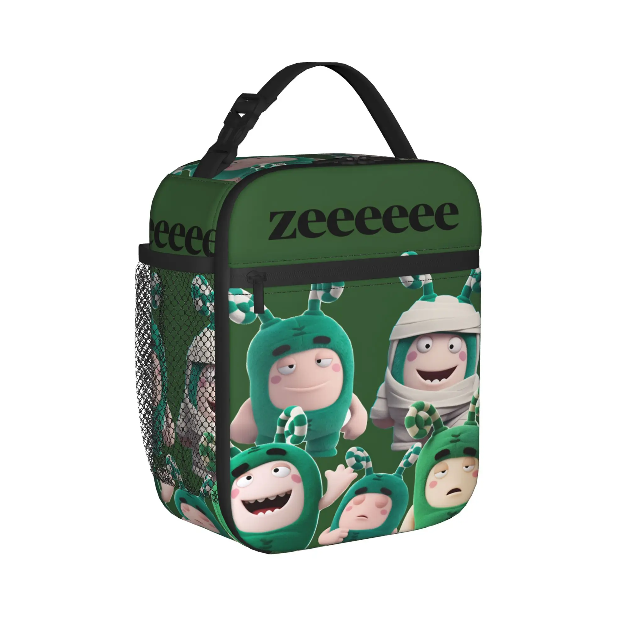 Cartoon Oddbodes Lunch Bag For Women Custom Lunch Box Kawaii School Cooler Bag Convenient Oxford Thermal Tote Handbags