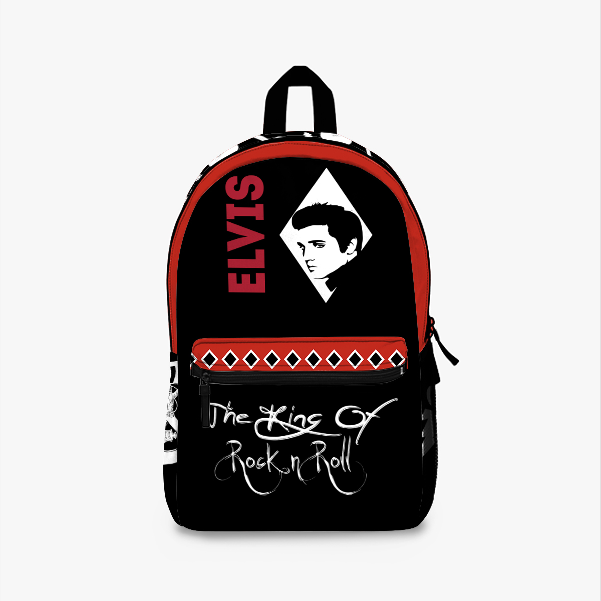 Elvis Backpack, Retro Elvis Gift, Elvis Fan Merchandise, Graceland Travel Bag, Rock and Roll Themed Backpack