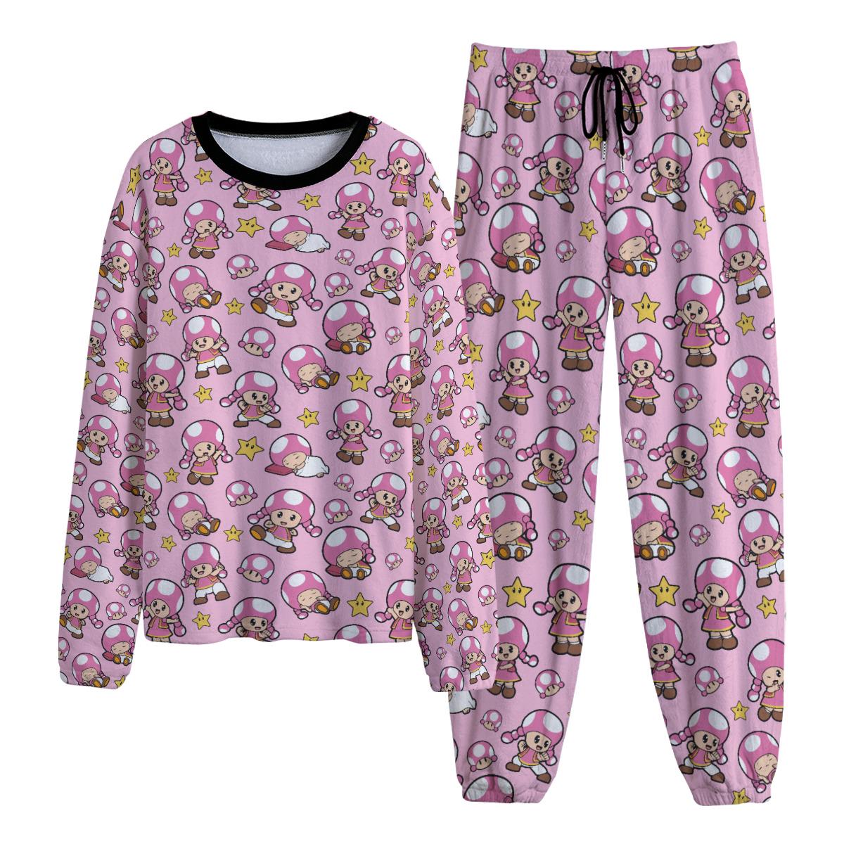 Toadette Pajama Set | Cozy Anime Loungewear | Unisex Warm Pajamas