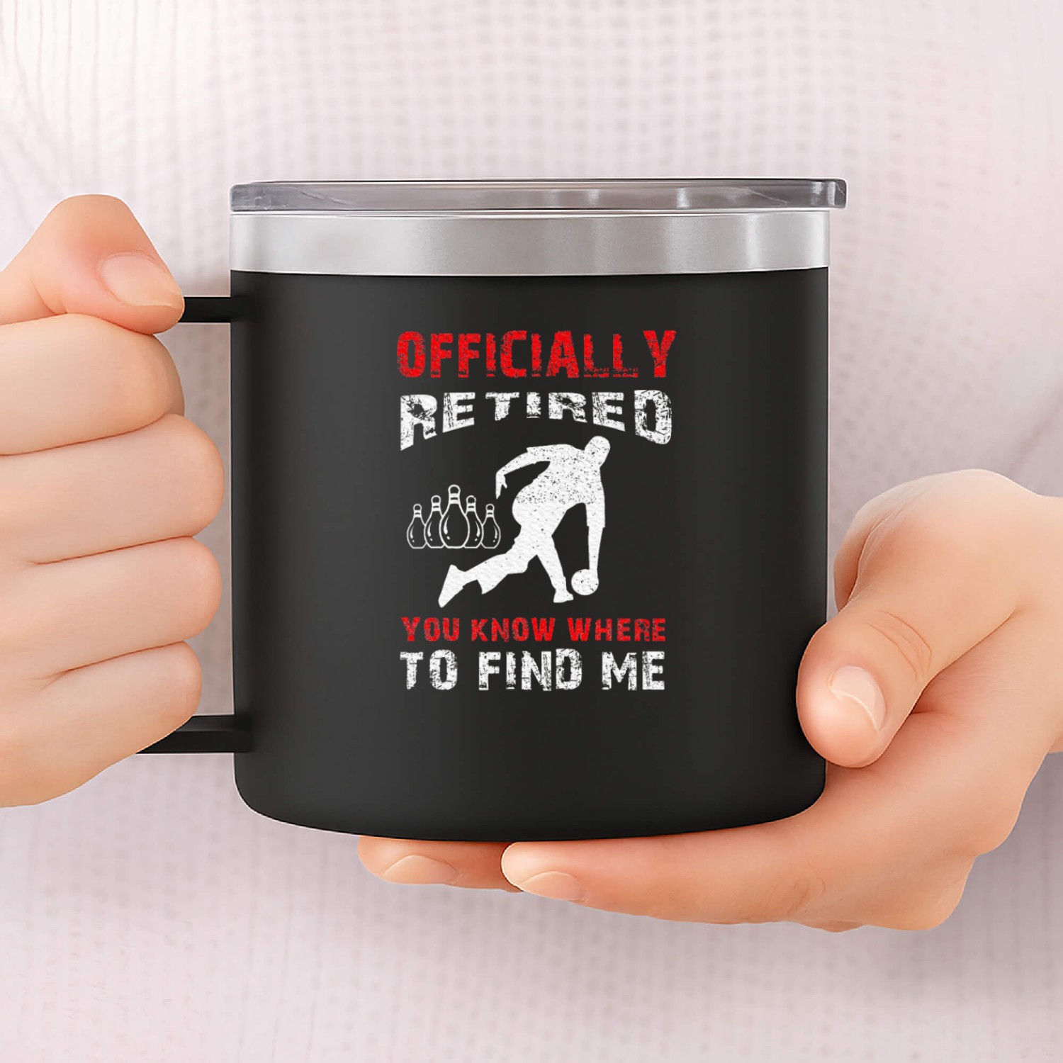 Bowling Retirement Retired Bowler Unique Bowling 14oz Stainless Steel Tumblers