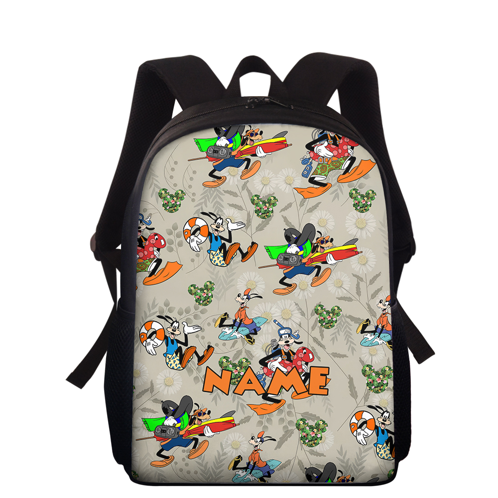 Personalize Animated Silly Dog 3D All Over Printed Backpack, Back To School, Birthday Gift
