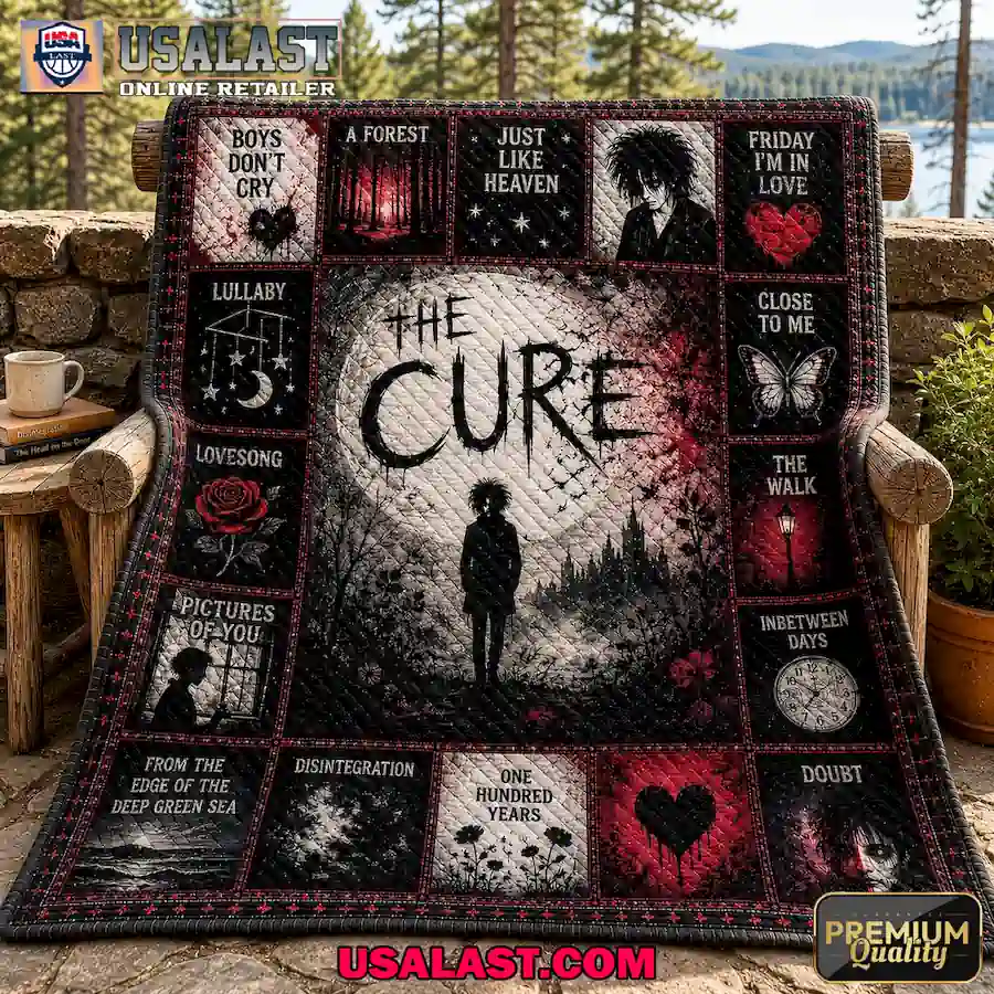 The Cure Gothic Rock Premium Quilt Blanket
