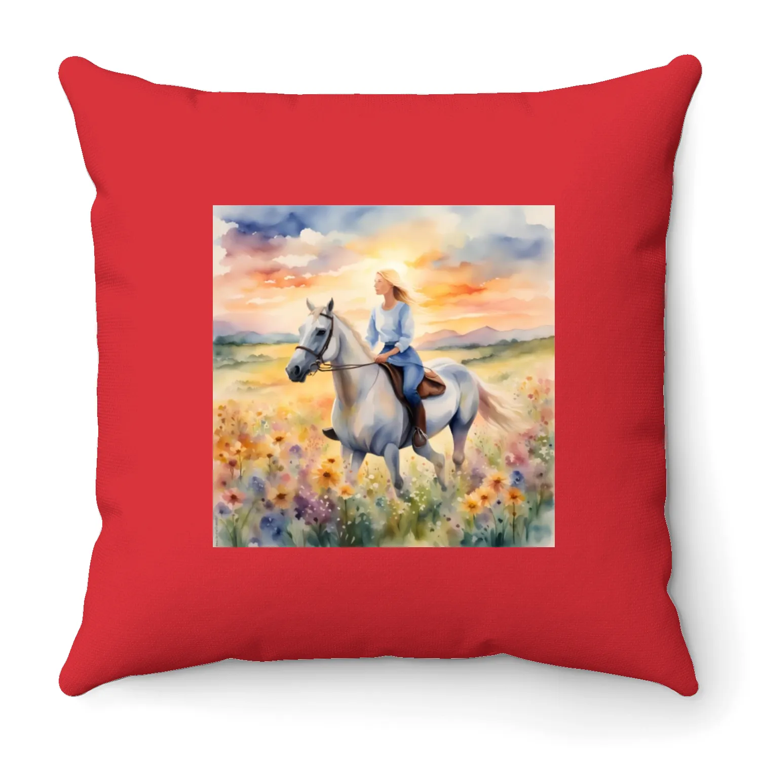 SUNSET RIDE Throw Pillows