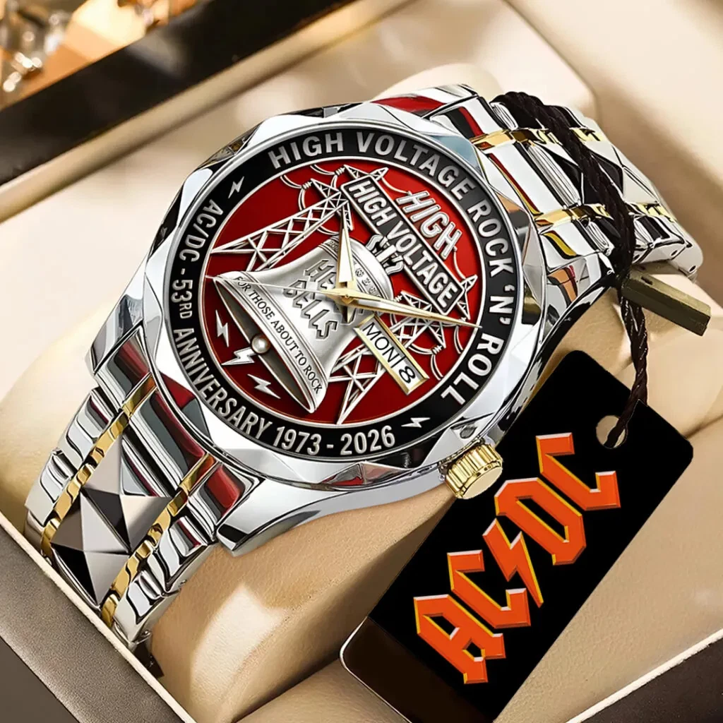 AC.DC 53rd Anniversary Alloy Luxury Quartz Watch