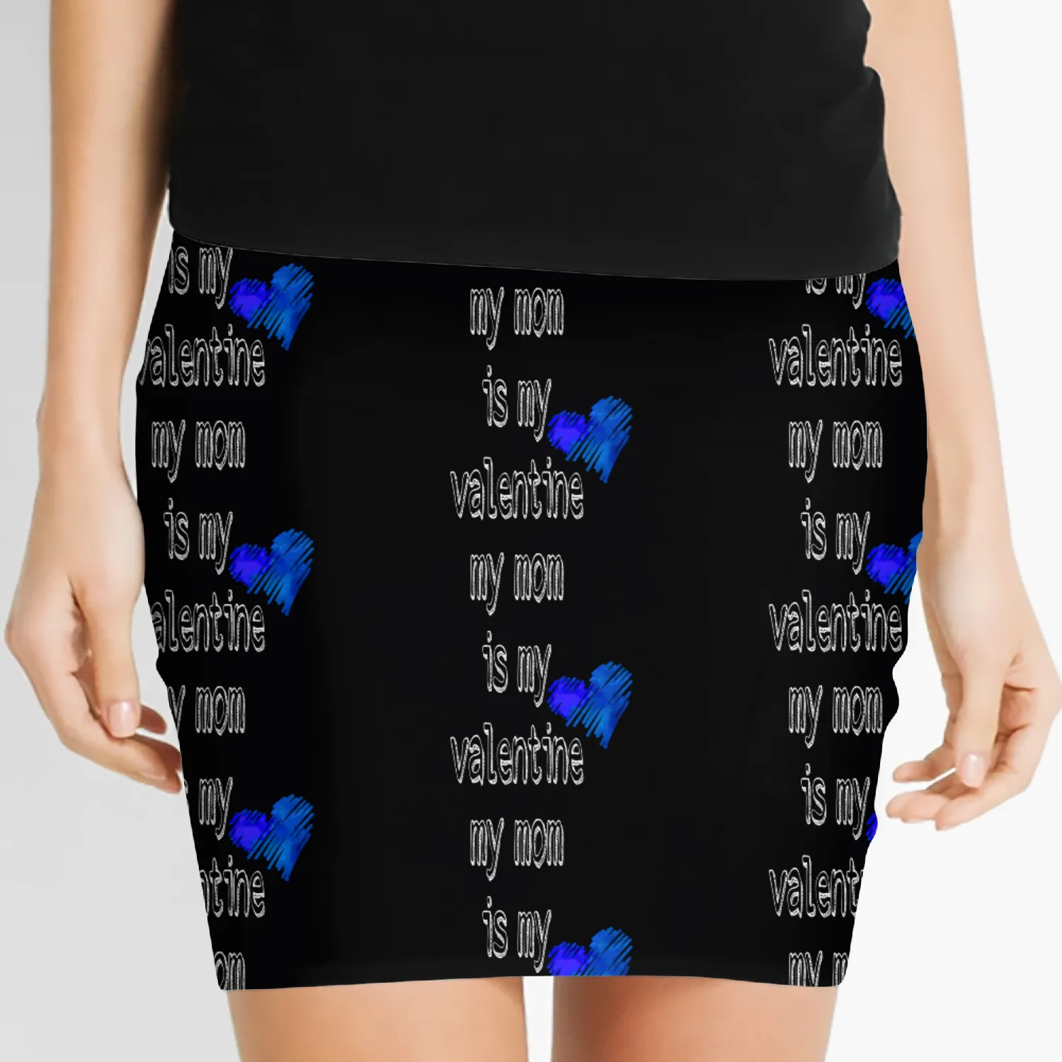 My mom is my valentine . Women's Mini Skirts