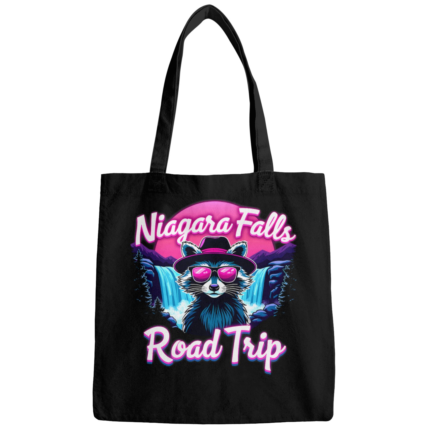 Raccoon Pet Niagara Falls Road Trip Funny Raccoon Meme Family Matching Bags