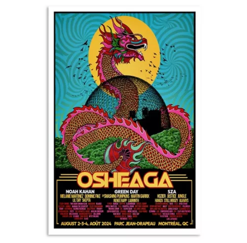 Osheaga Festival Tour In Montreal 2024 Poster, 2024 Concert Poster