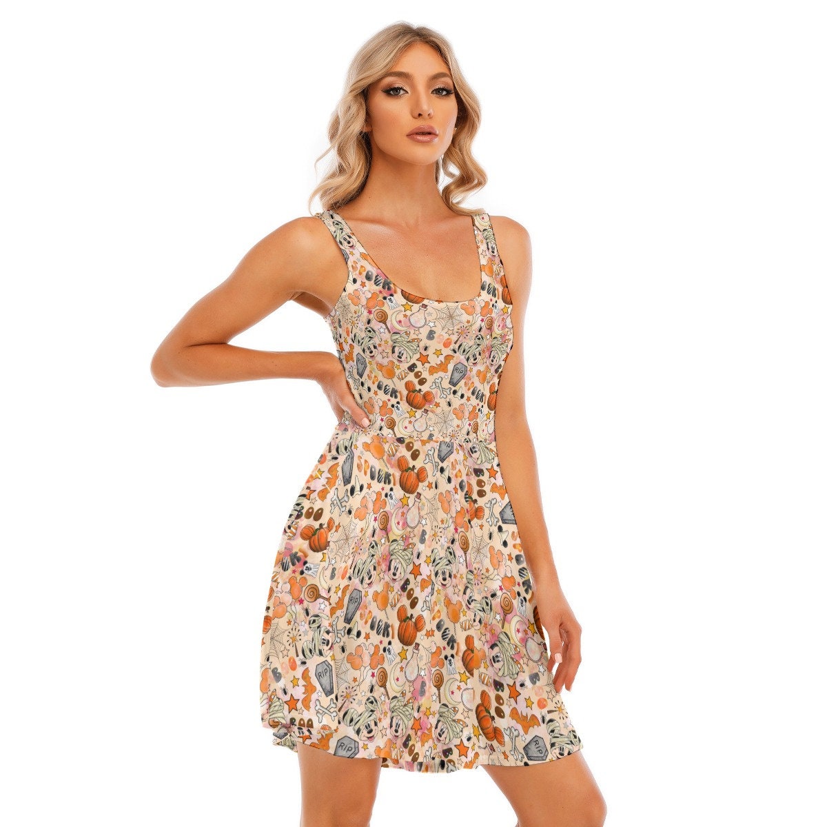 Mummies & Candy Mouse Women's Skater Twirl Dress, Mommy and Me Matching Set