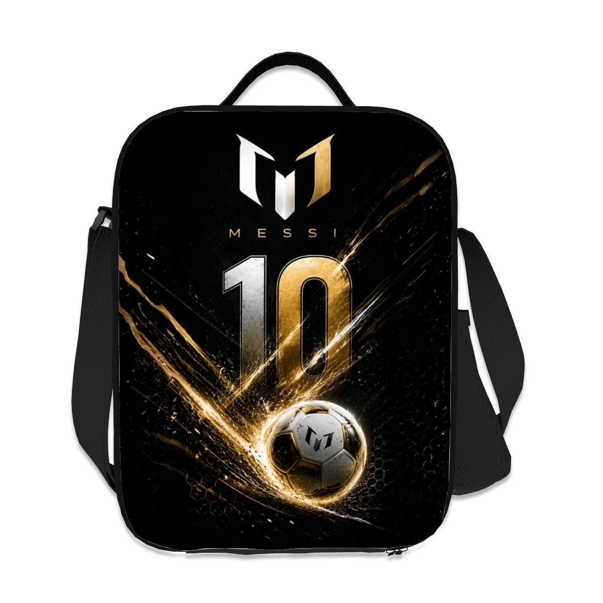 Football Pattern Messi Lunch Bag for Kid
