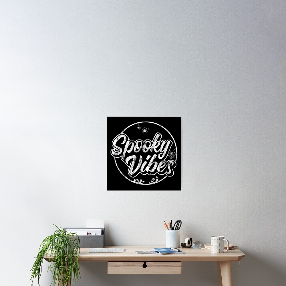 Retro Spooky Vibes Halloween Poster