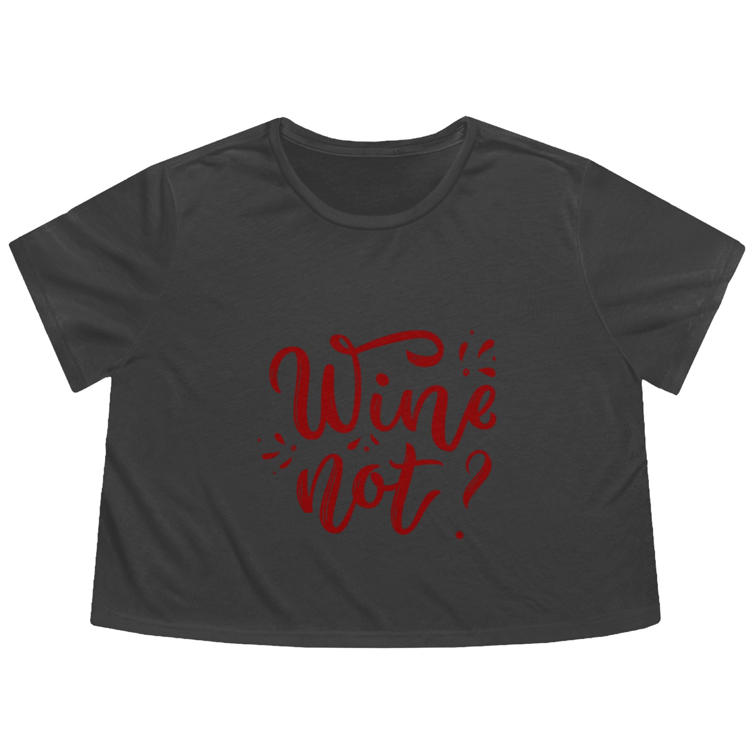 Quotes Flowy Cropped Tees