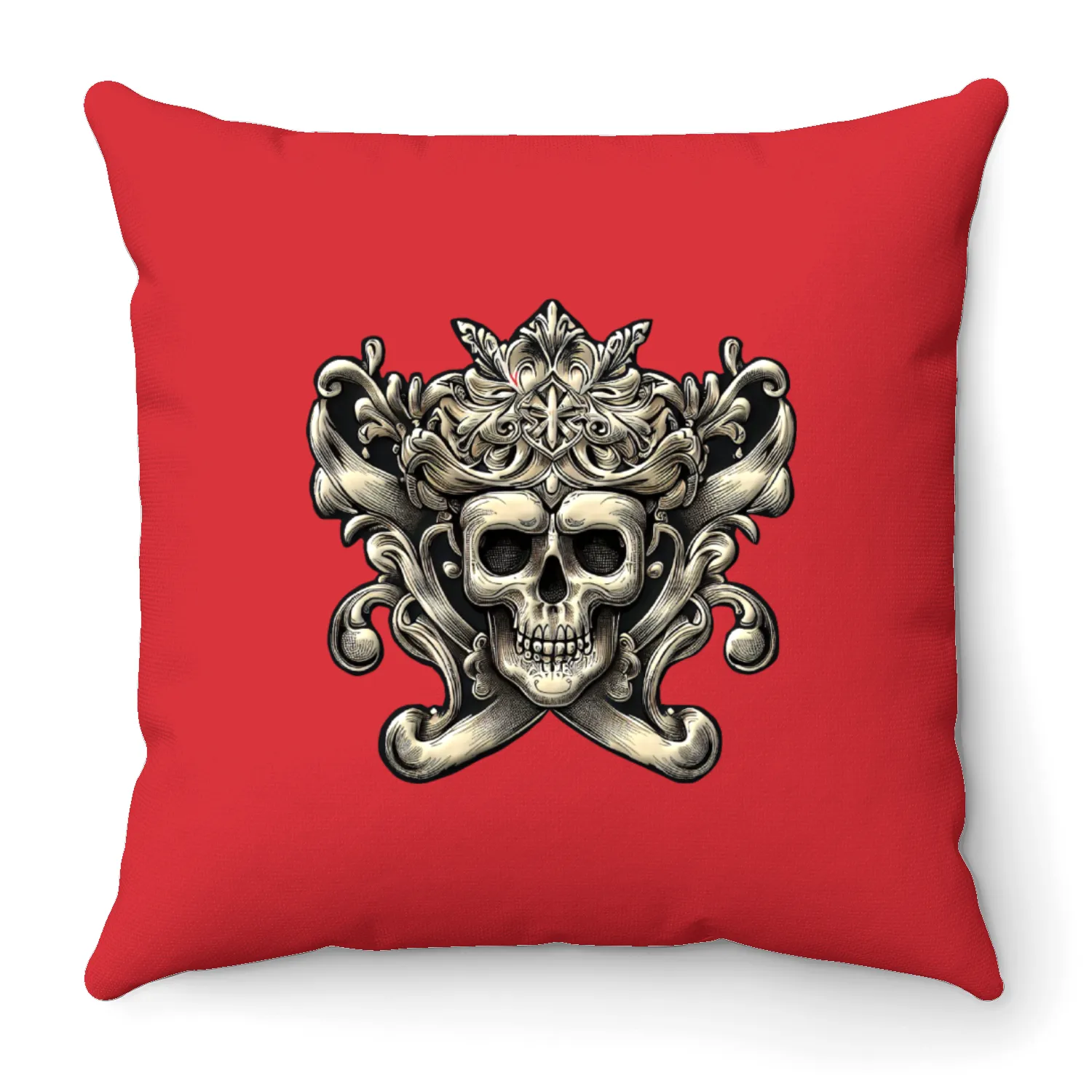 The Crowned Bones Throw Pillows