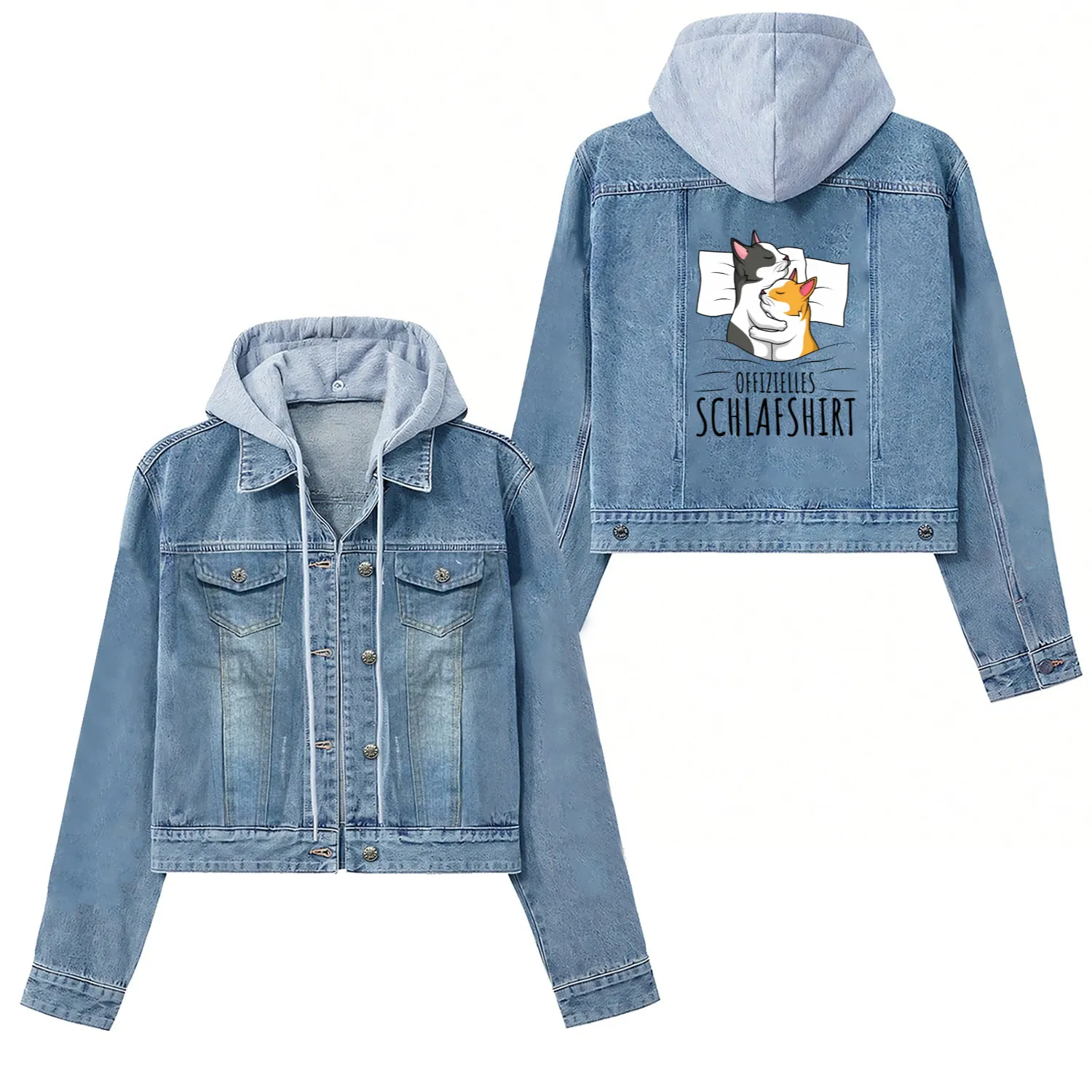Official Cat Cat Cat Sleep Women's Denim Jackets