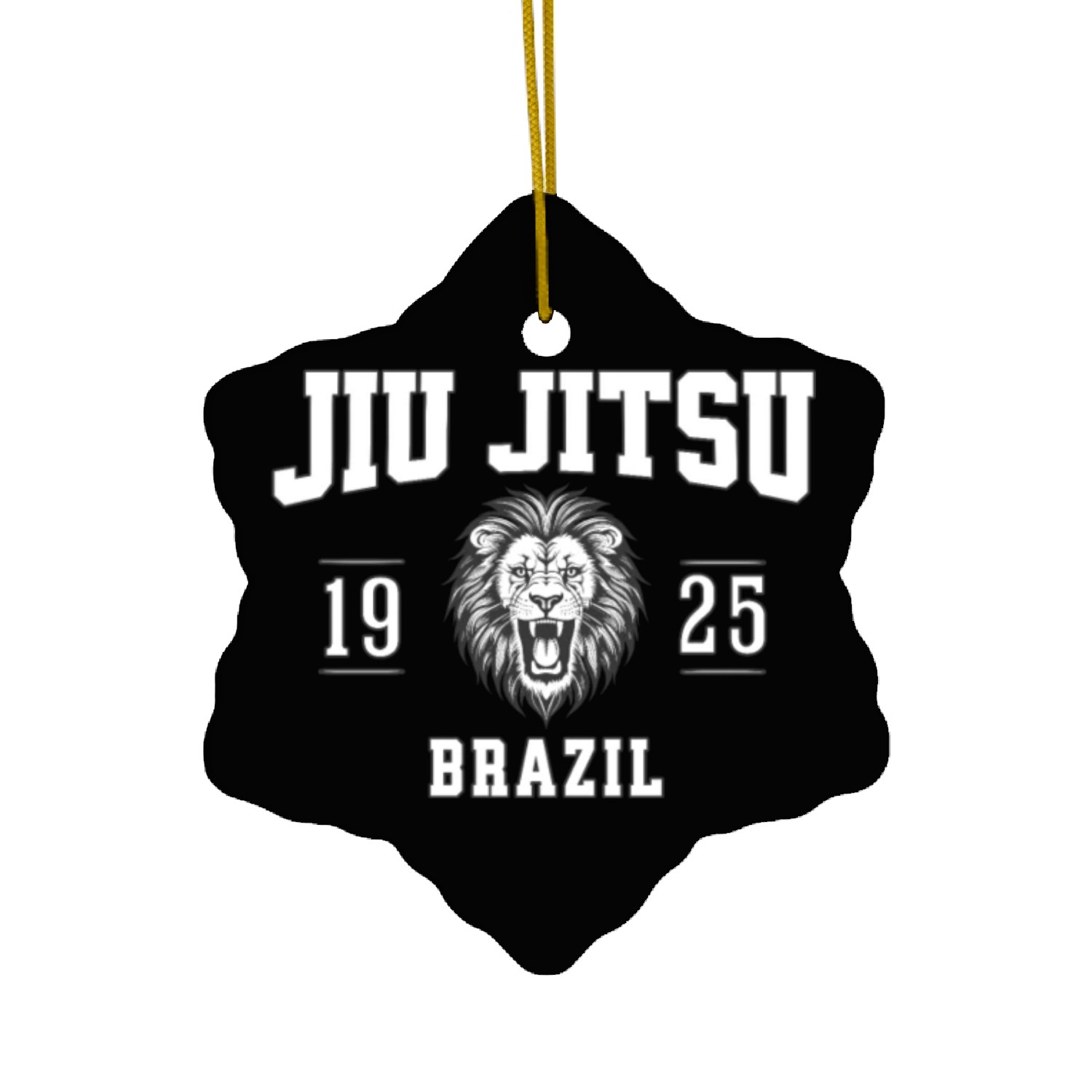 Vintage Style Brazilian Jiu Jitsu BJJ Martial Arts Ceramic Ornaments
