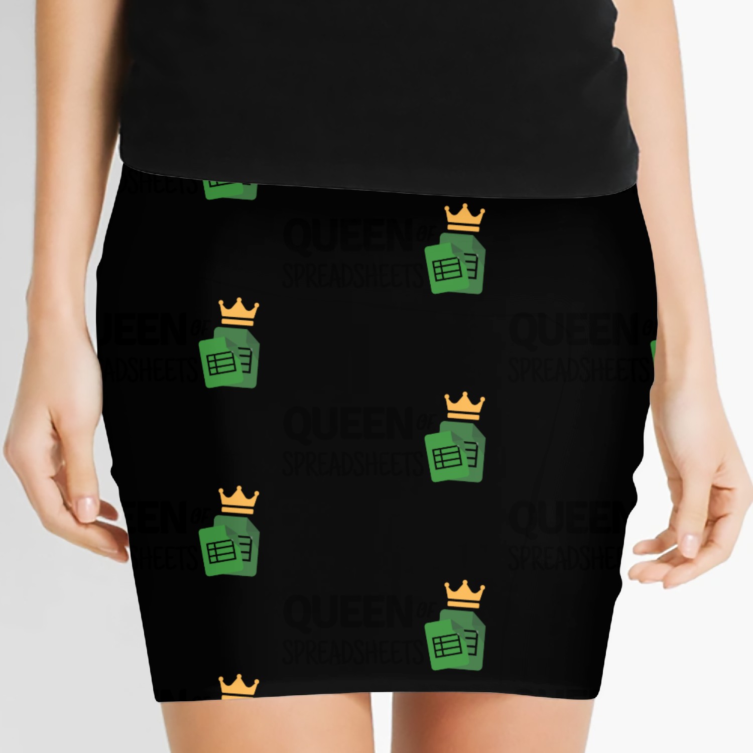 Queen of Spreadsheets - Excel, Accounting, Sheets Women's Mini Skirts