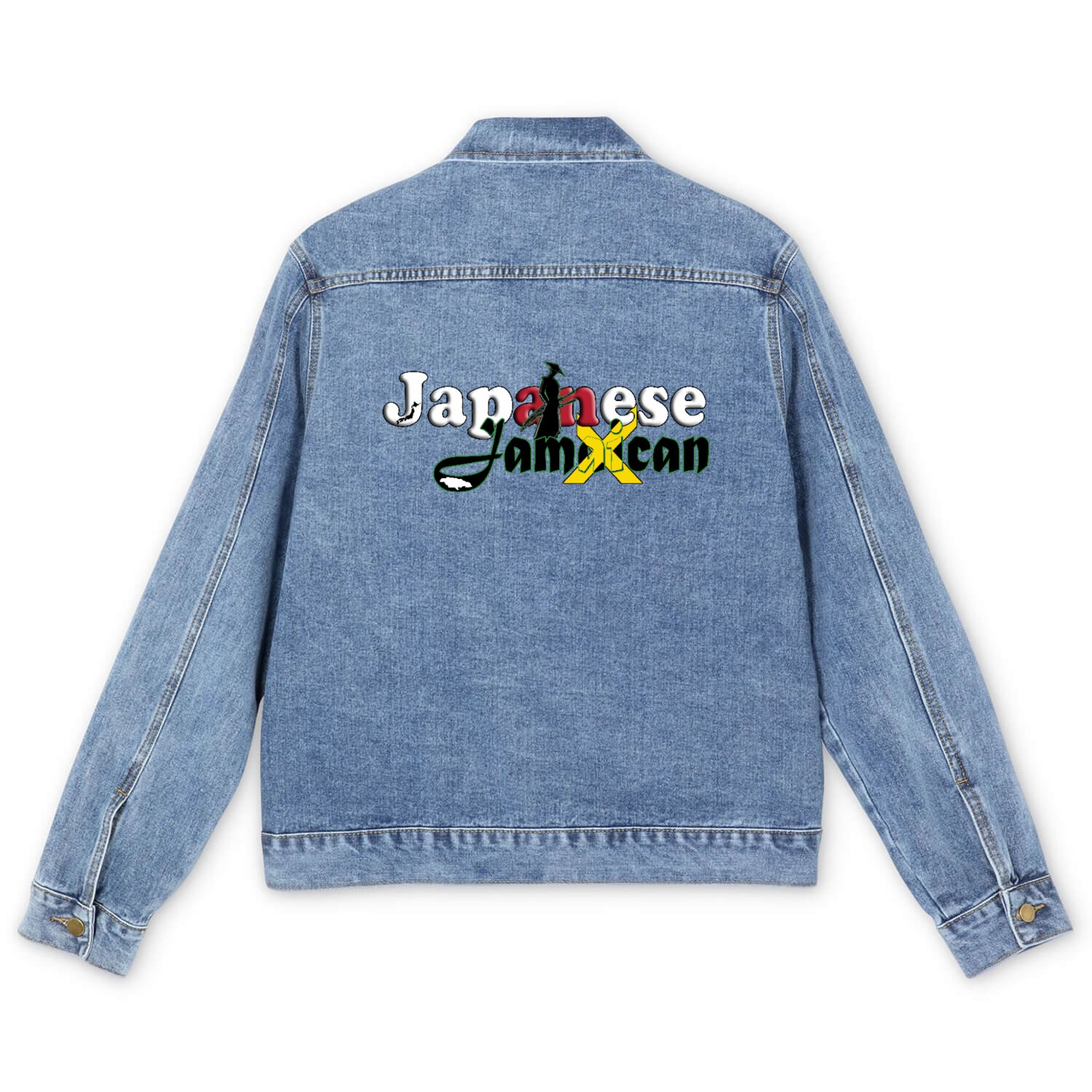 Japanese Jamaican Men's Denim Jackets
