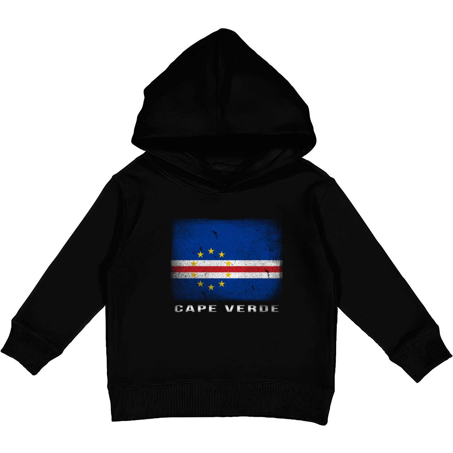 Cape Verde Cape Verdean Flag Cabo Verde Kids Pullover Hoodies