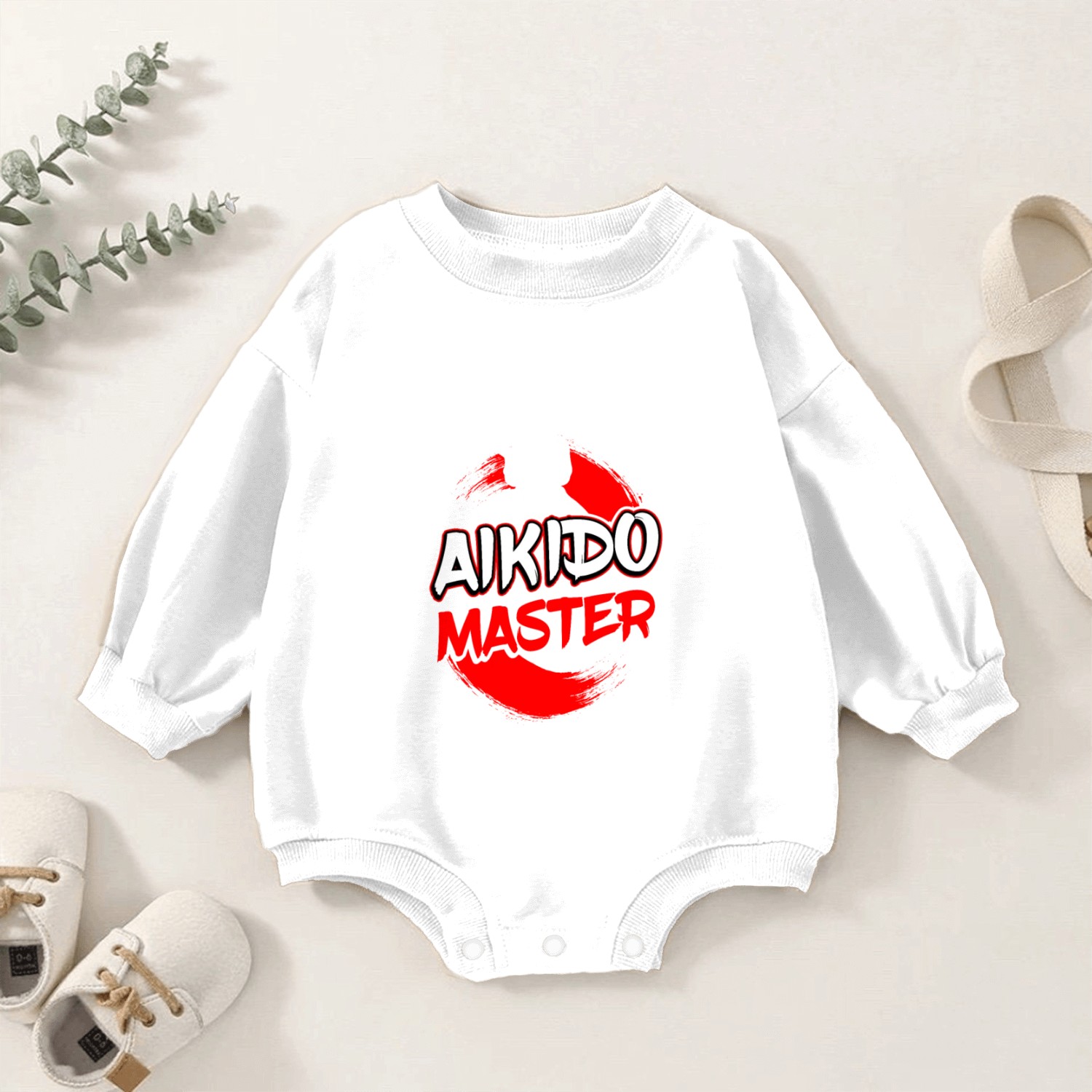 Kendo Aikido Master Kenjutsu Japan Japanese Martia Baby Romper Sweatshirts