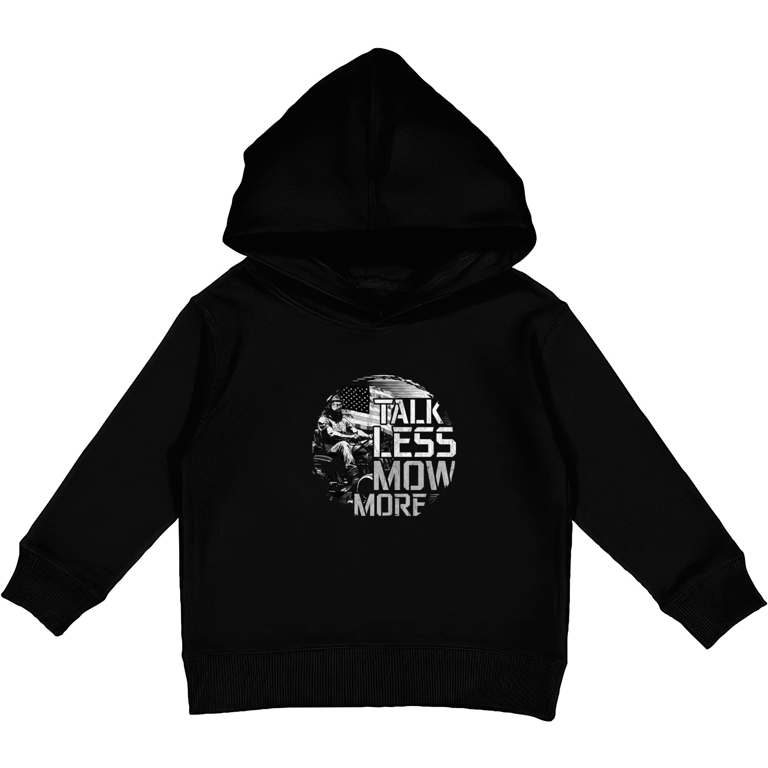 Lawn Mower Racing Talk Less Mow More Kids Pullover Hoodies