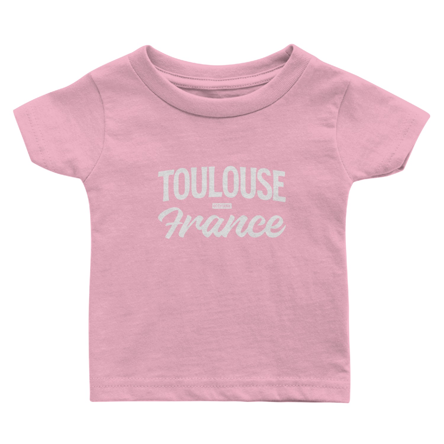 Toulouse France Retro Typeface Baby T Shirts