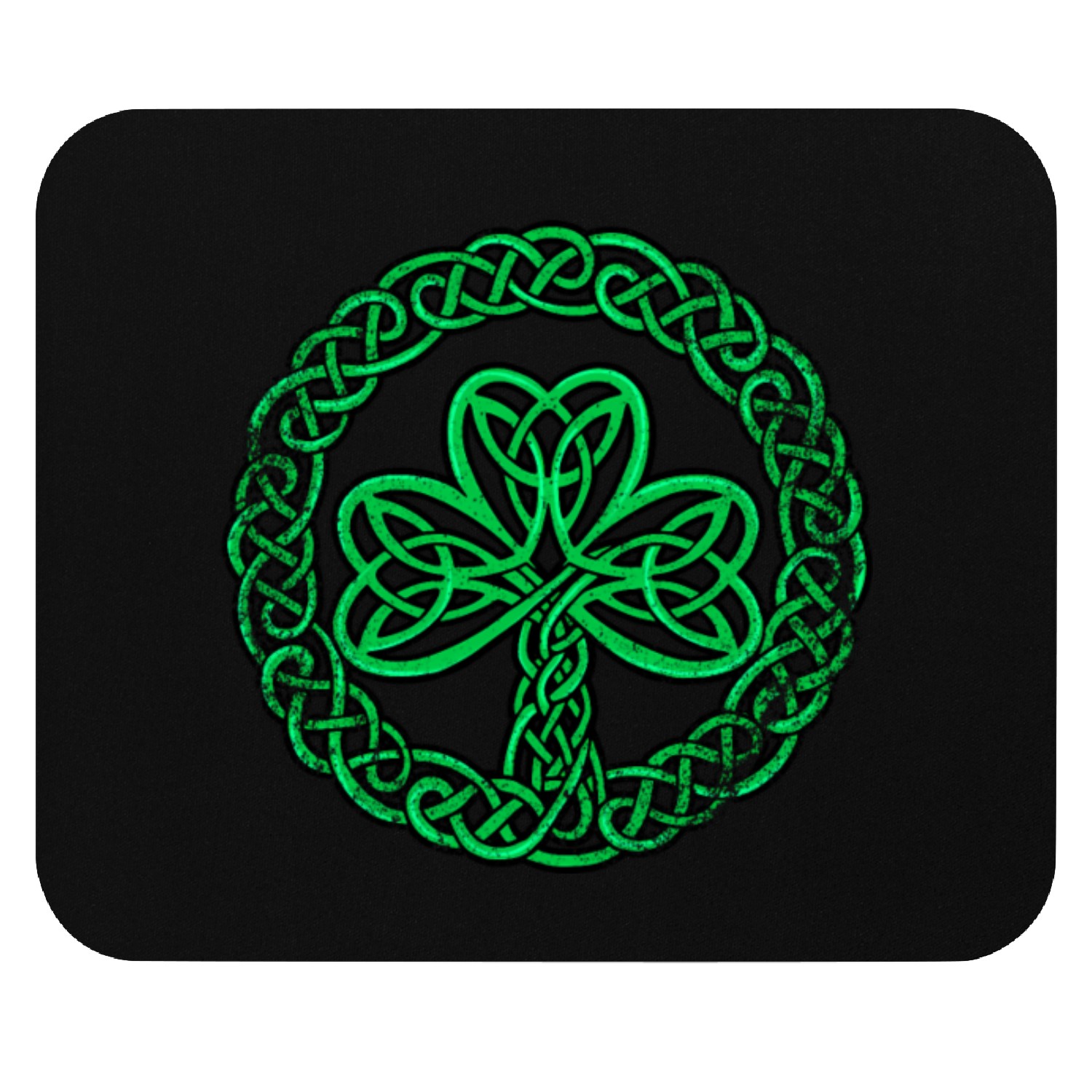 Irish Celtic Knot Shamrock Clover Mouse Pads