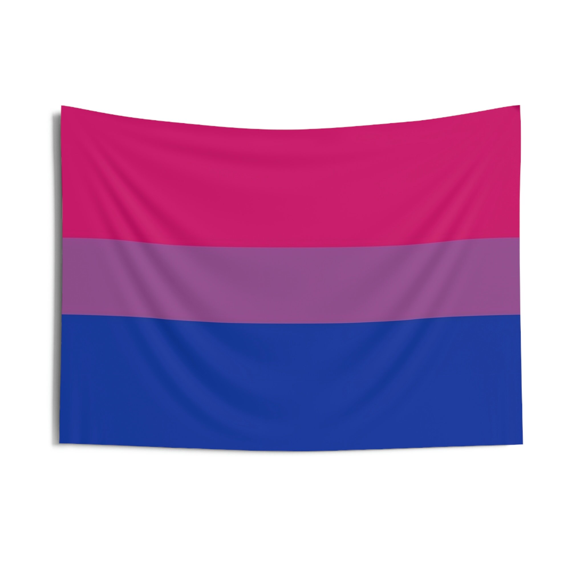 LGBTQ+ Pride Identity Flag For Indoor Wall Tapestry, Bisexual Pride Flag Flag Colors
