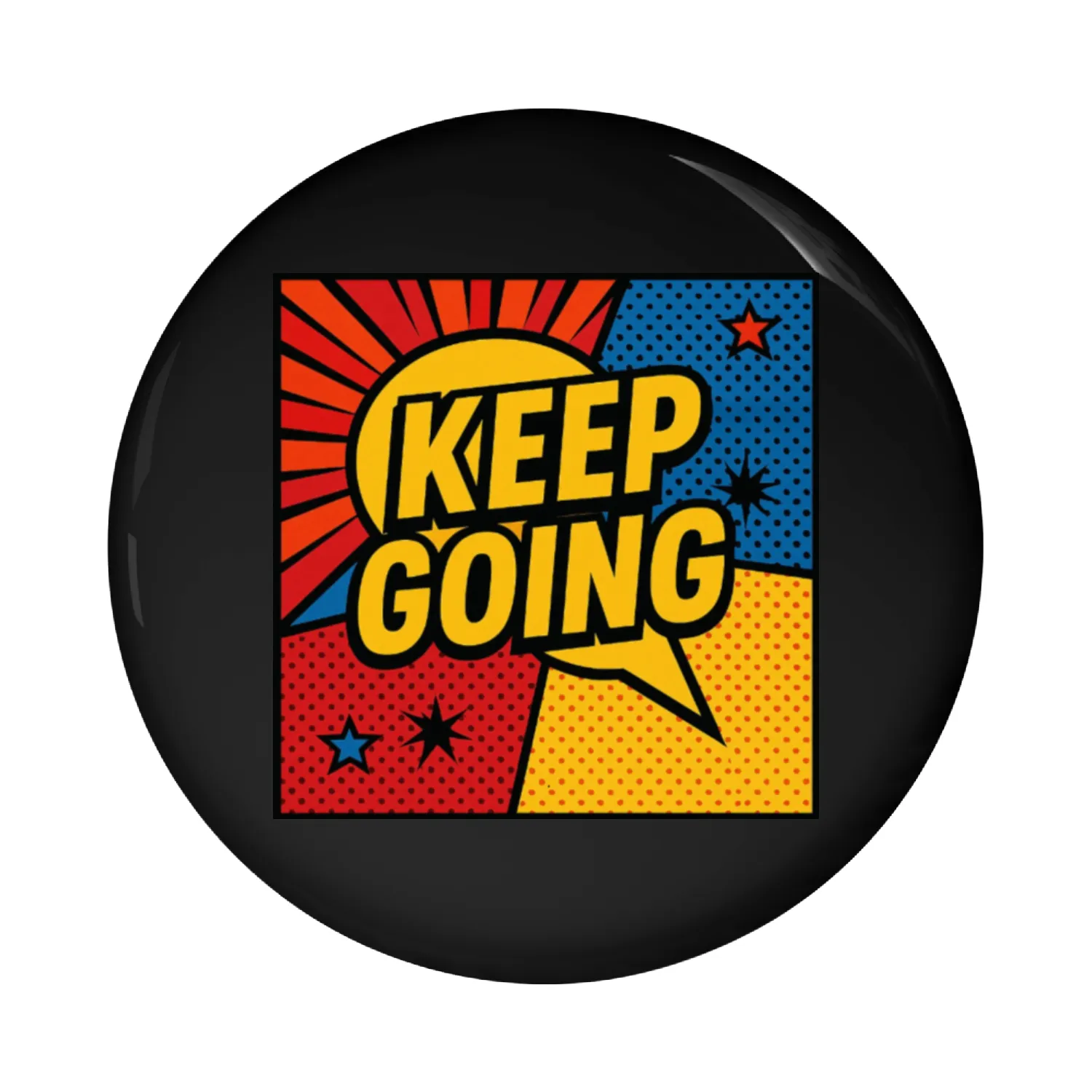 Keep Going Pop Pin Buttons