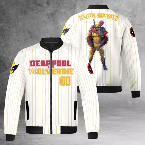 Personalized Wolverine & Deadpool Bestie Friends BFF Superheroes Jacket