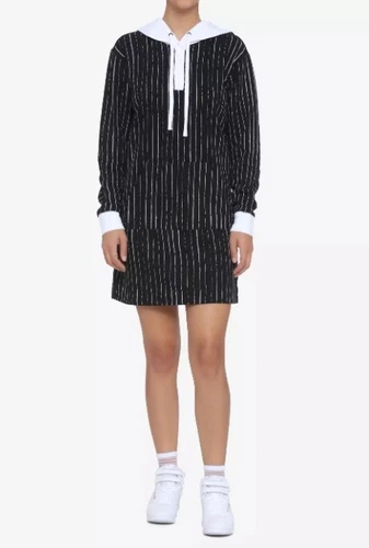 Hot Topic Nightmare Before Xmas Vampire Scary Teddy Bear Hoodie Dress Juniors'