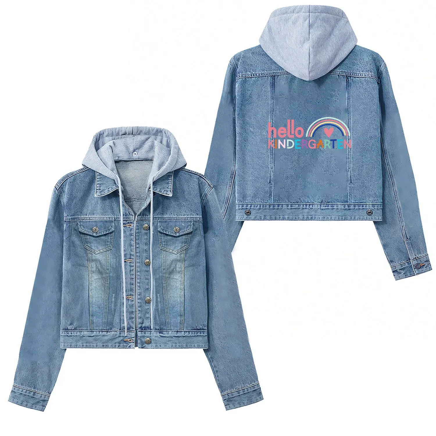 Hello Kindergarten Women's Denim Jackets
