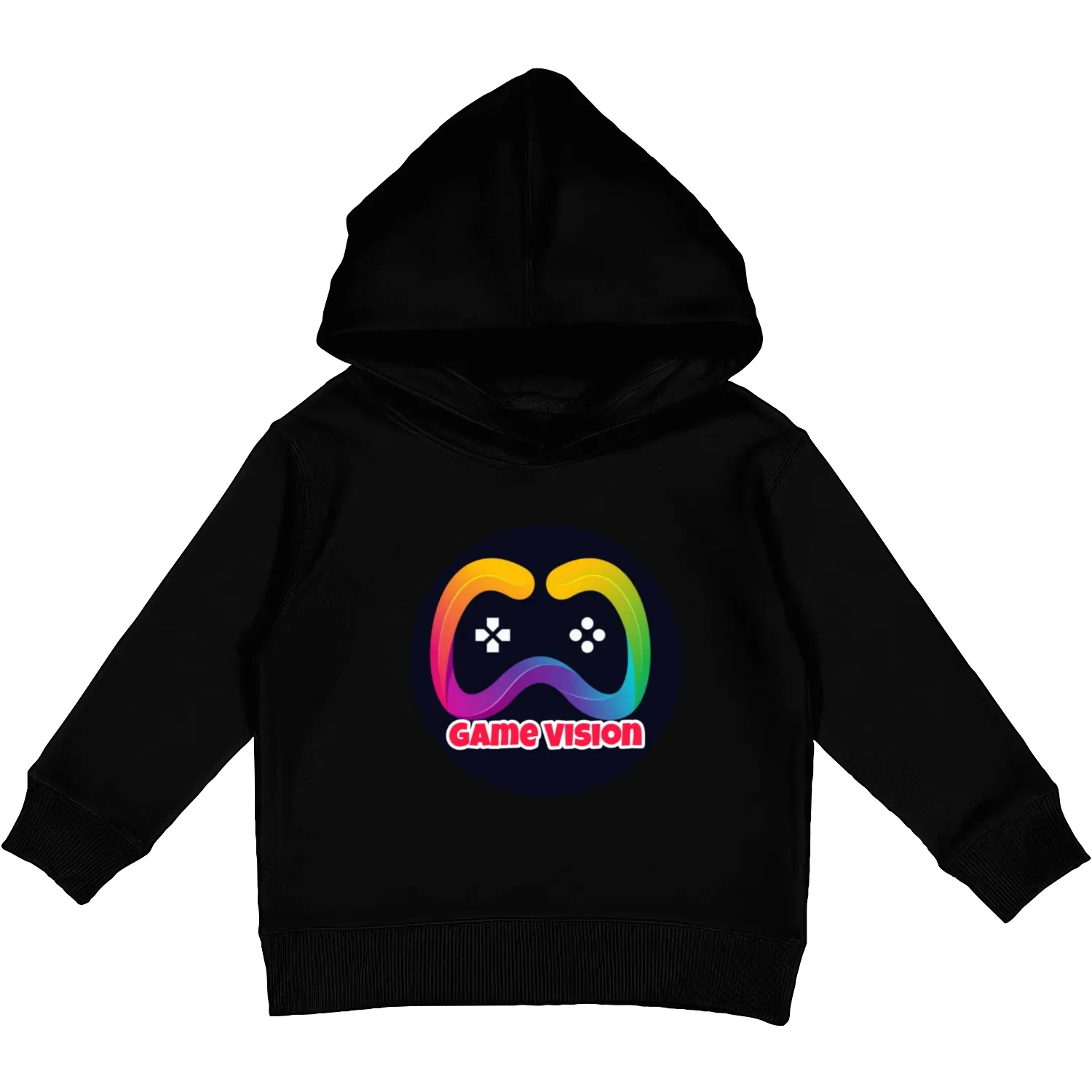 Game Vision Official YouTube Channel Logo Kids Pullover Hoodies