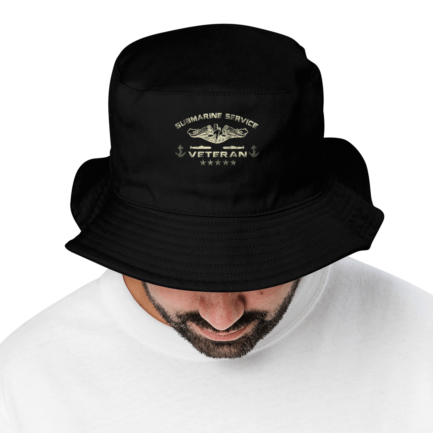 Vintage US Navy Submarine Service Veteran Bucket Hats