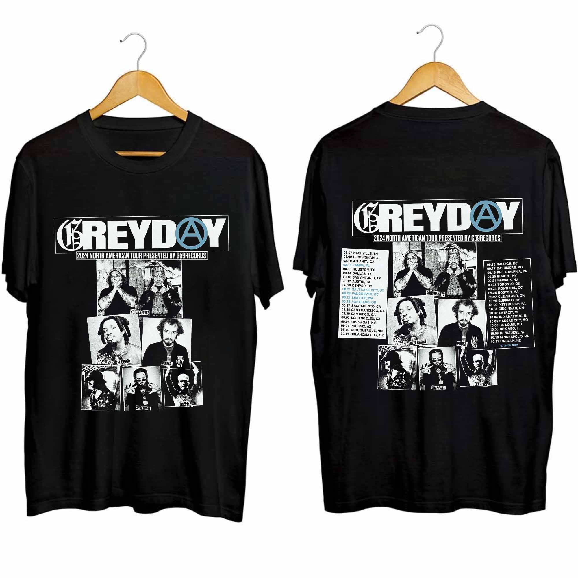 SUICIDEBOYS - Grey Day 2024 Tour Double Sided Shirt
