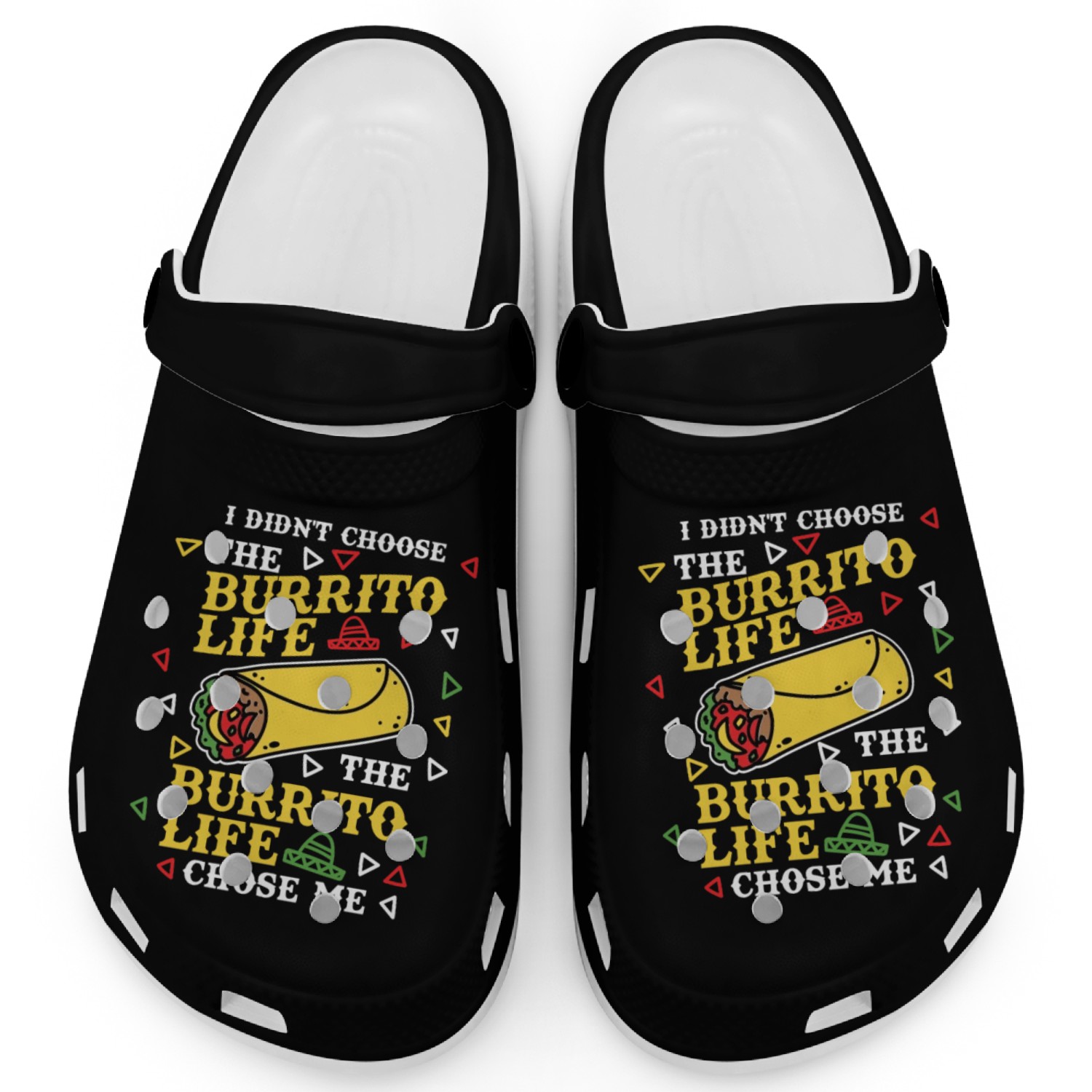 Burrito Life Mexican Foodie Burritos Clogs