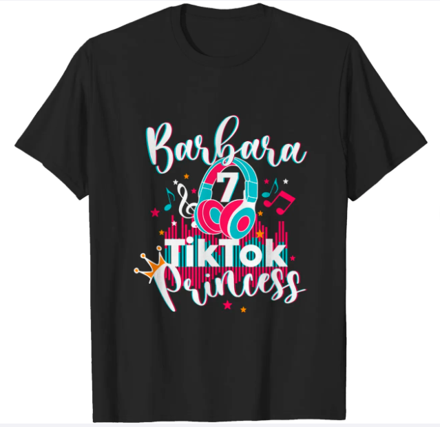 Personalized Birthday Princess Tik tok T Shirt